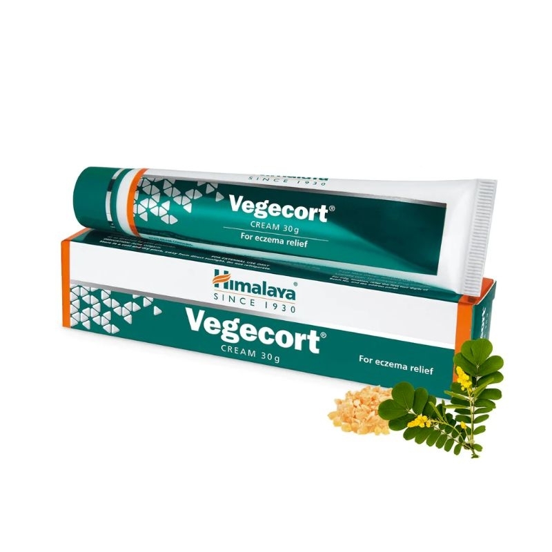 ครีมรักษาโรคผิวหนัง-กลาก-เกลื้อน-เชื้อรา-แบคทีเรีย-himalaya-vegecort-30g