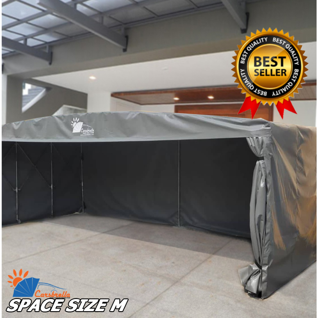 โรงจอดรถ-สำเร็จรูป-carsbrella-รุ่น-space-b-size-s-m-l-xl-สำหรับรถทุกขนาด-ยืด-หด-พับ-เก็บได้-ป้องกันน้ำจากฝน-100