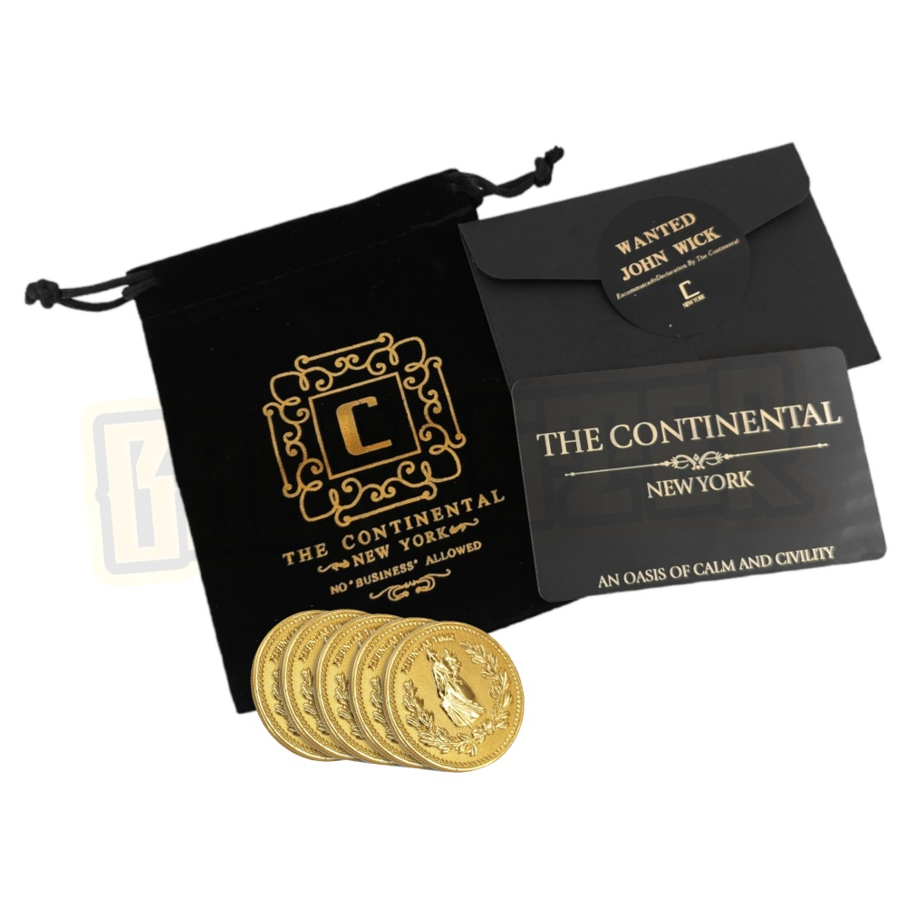 ชุดสะสม-john-wick-เหรียญทอง-และบัตรโรงแรม-the-continental