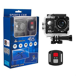 พร้อมส่งของใหม่ กล้องติดหมวกกันน็อคกันน้ำ Sport Cam 4K UHD with WIFI (Sports / Action Camera) กันน้ำ 30m