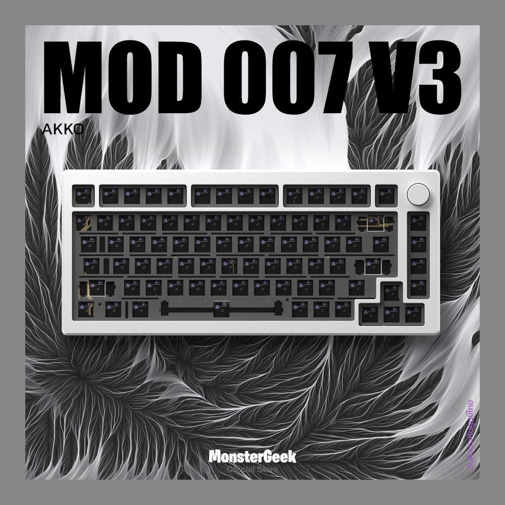 คีย์บอร์ด Akko MOD 007 V3 เคสอลูมิเนียม ขนาด 75% custom keyboard รองรับ  Hotswap