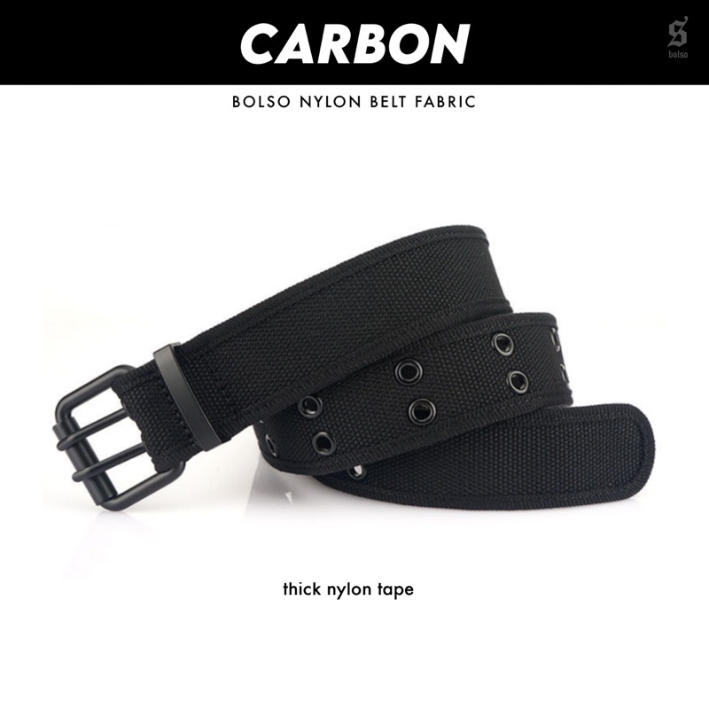 bolso-เข็มขัด-รุ่น-carbon-เข็มขัดไนลอน