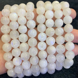 กำไลข้อมือหิน มูนสโตน Moonstone มาดากัสการ์ เกรด AAA *หินแท้ ธรรมชาติ*