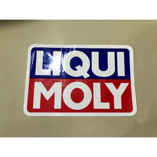 สติ๊กเกอร์ liqui moly แผ่นใหญ่ที่สุดขนาด 34 x 22.5cmขวัญใจวัยรุ่นรถซิ่งประเทศไทยติดได้ทุกรุ่นทุกวัยliquid moly*ร้านค้าแน