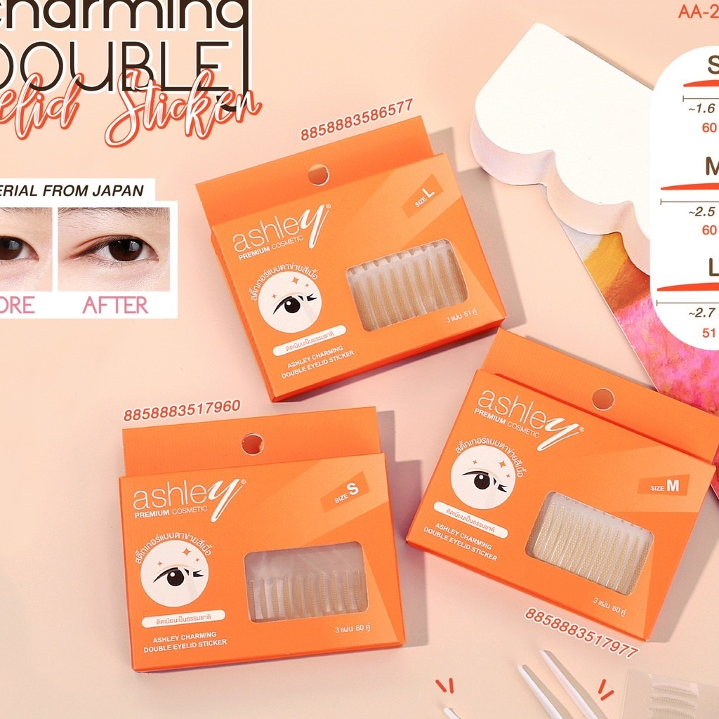 aa-239-ashley-แอชลีย์-charming-double-eyelid-sticker-สติกเกอร์ติดตา-2-ชั้น-วัสดุผลิตจากญี่ปุ่น