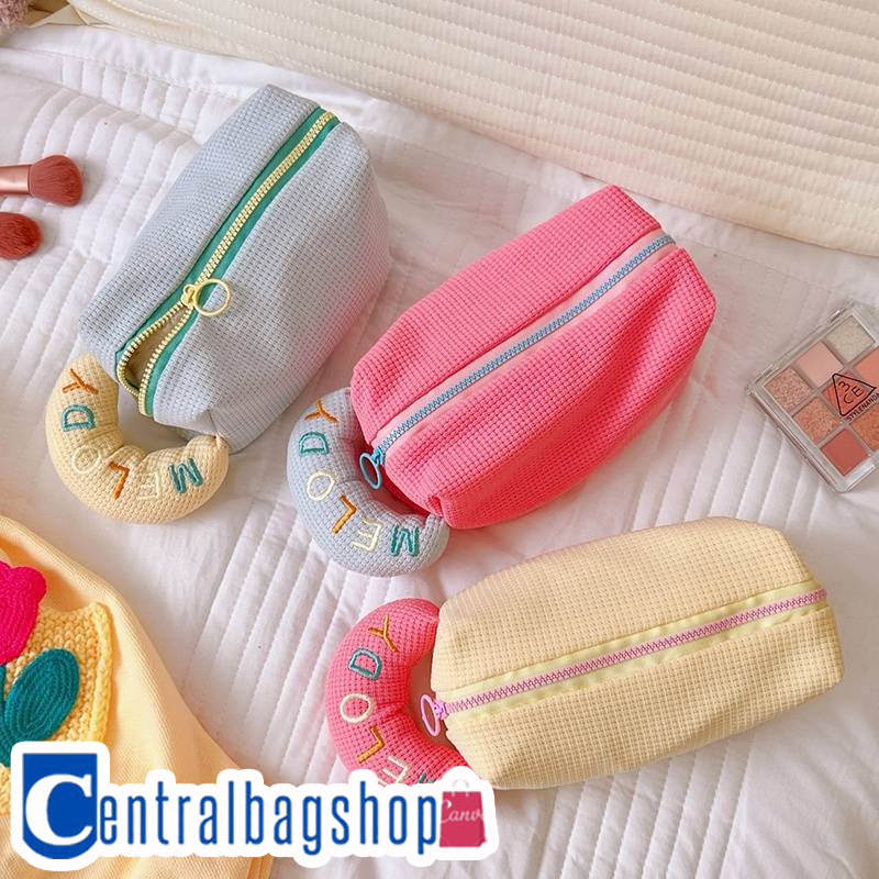 centralbagshop-c1864-กระเป๋าจัดระเบียบเครื่องสำอางค์melodyโทนสีพาสเทลมีหูหิ้ว