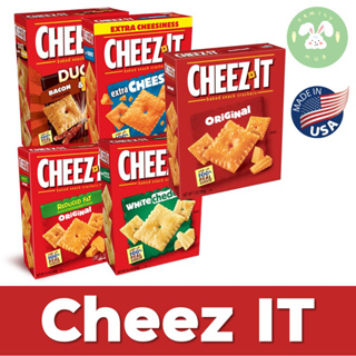 Cheez It Cheesy Baked Snack Crackers 351g /Cheeze-It White Cheddar Crackers / Cheeze-It Duoz Bacon &amp;  Cheddar 351g
