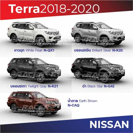 สีแต้มรถ-nissan-terra-2018-2020-นิสสัน-เทอร่า-2018-2020