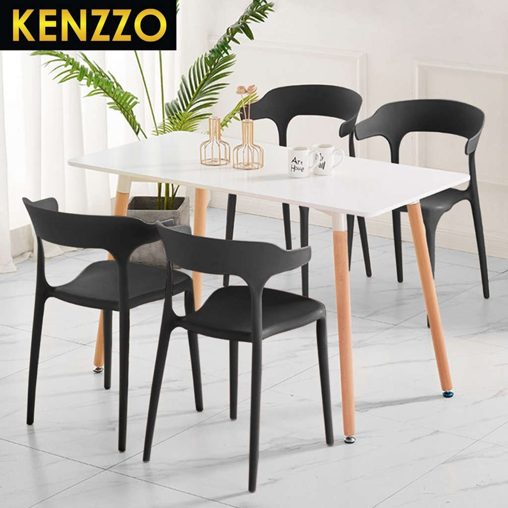 ส่งฟรี-kenzzo-โต๊ะ-เก้าอี้-เซ็ตโต๊ะอาหาร-กินข้าว-tia-simple-dining-set-1-table-4-chairs