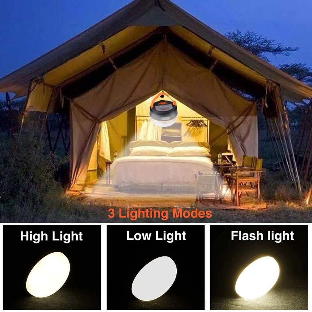 ภาพหน้าปกสินค้าไฟเต๊นท์ Camping Lights ระบบ ชาร์ท USB Warm light แสงสีเหลือง จากร้าน coolcamp_outdoor บน Shopee