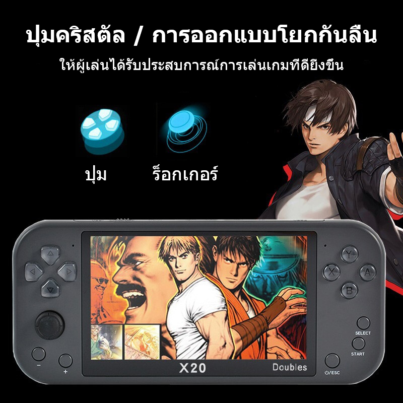 เกมส์บอย-psp-x20-มือถือเกมแบบพกพาคอนโซล-รองรับเกม-ps1-เชื่อมต่อทีวี-พีซี-games-gameboy-เครื่องเกมส์