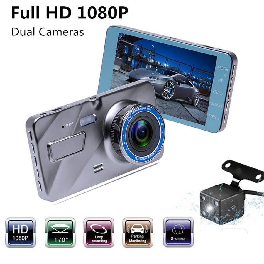 พร้อมส่ง-กล้องติดรถยนต์หน้าหลัง-รุ่น-a10-full-hd-1080p-ชัดทั้งกลางวันกลางคืน