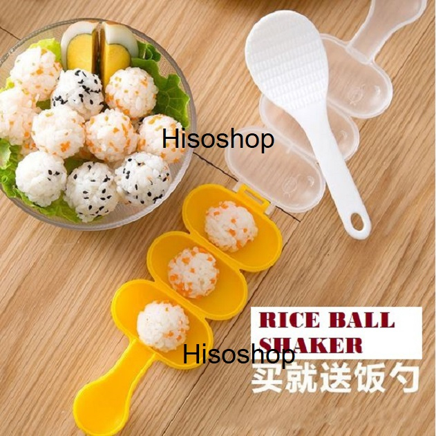 Rice Ball Shaker Sushi Maker ที่ทำชูชิ อุปกร์ทำข้าวปั้น แม่พิมพ์ทำซูชิ ...