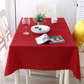 ผ้าปูโต๊ะสีแดงสแควร์
