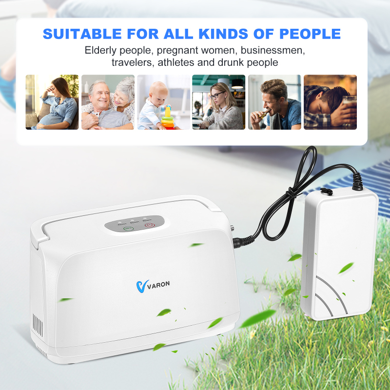 【Local Warehouse】VRON 3L/min Portable Oxygen Concentrator NT-03 ...