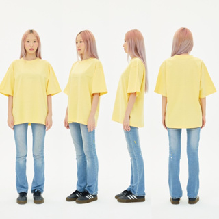 OV06 yellow เสื้อเหลือง Cotton20 Oversize