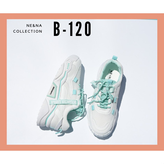 ภาพขนาดย่อของภาพหน้าปกสินค้ารองเท้าเเฟชั่นผู้หญิงเเบบผ้าใบส้นปานกลาง No. B-120 NE&NA Collection Shoes จากร้าน nena_official_store บน Shopee