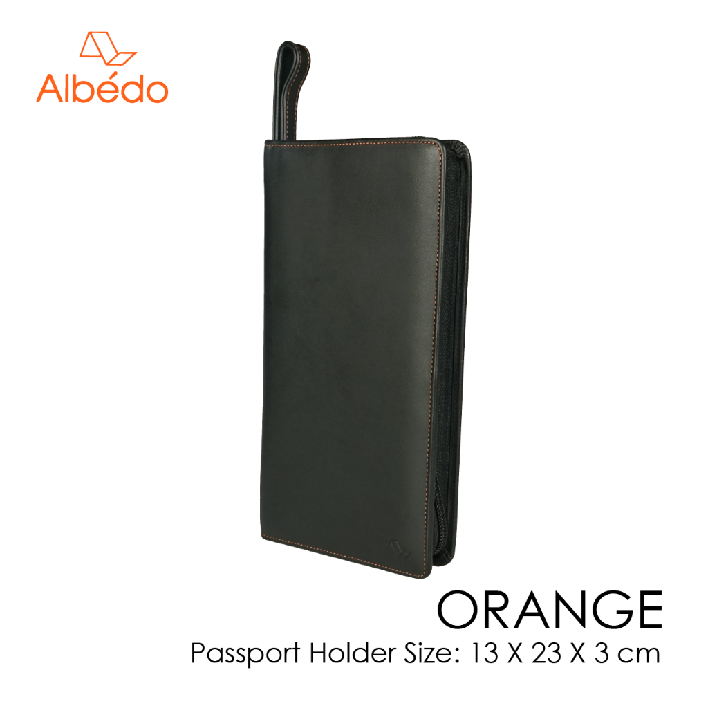 albedo-orange-passport-holder-กระเป๋าใส่พาสปอร์ต-ปกพาสปอร์ต-ที่ใส่พาสปอร์ต-กระเป๋าใส่บัตร-รุ่น-orange-or04799