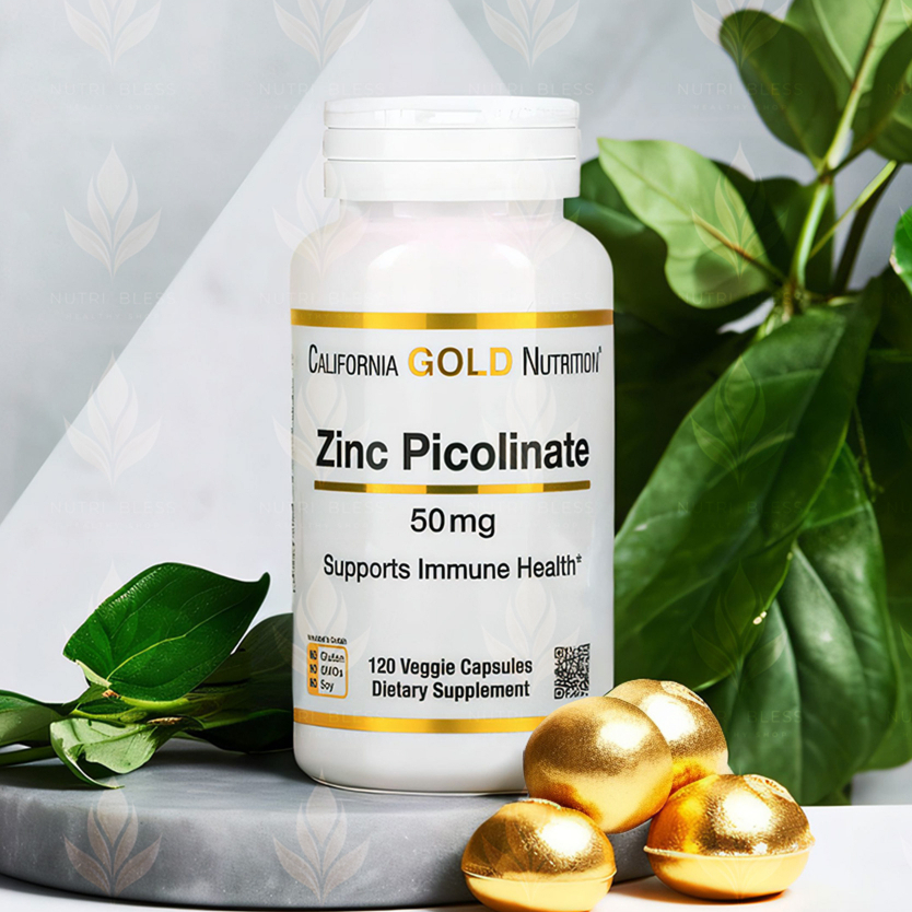 ซิงค์เสริมสร้างภูมิคุ้มกัน ลดสิว California Gold Nutrition Zinc