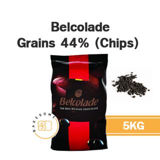 ยกถุง 5KG Belcolade Grains Chocolate Chips 44% ช็อคโกแลตชิพส์ เบลโคลาด ชอคโกแลต ชิพ