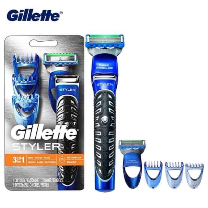 มีดโกนหนวดไฟฟ้า 3 in 1 Gillette Fusion ProGlide Power Styler Shaving ...