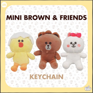 KEYCHIAN BABY BROWN &amp; FRIENDS พวงกุญแจไลน์รุ่นนั่ง