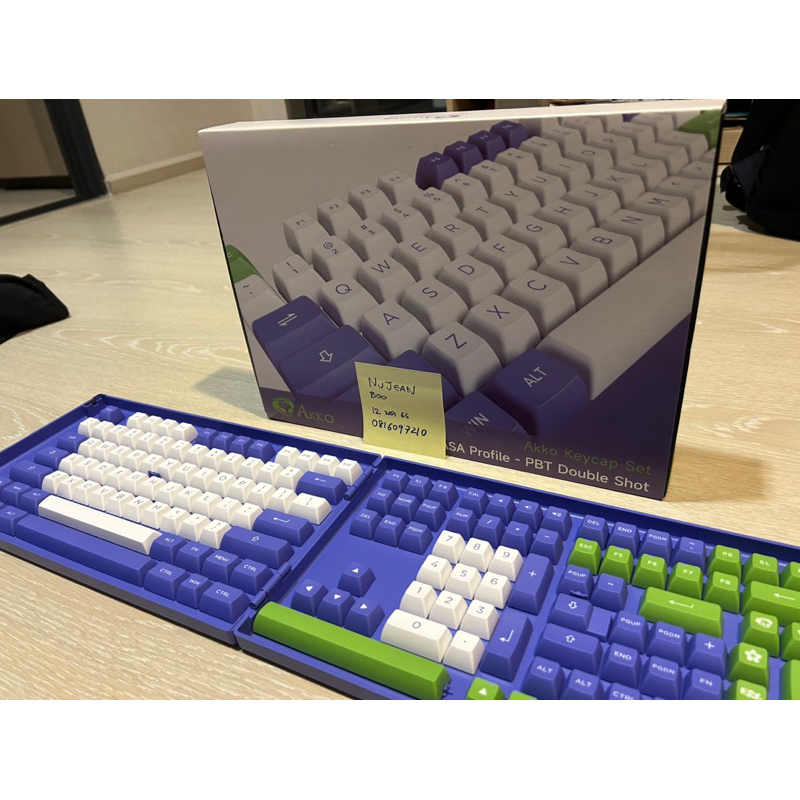 (พร้อมส่ง)AKKO KEYCAP asa profile PBT double shot Very Peri | Shopee ...