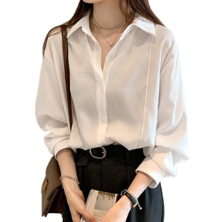 โปรโมชั่น : SHOP MKL ดำ L สินค้าหมดคะ เสื้อเชิ้ตแขนยาว เสื้อเชิ้ตทำงาน คอปก สีสันสดใส3331