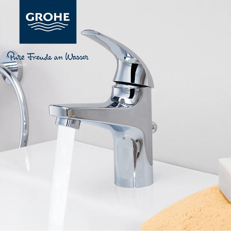 กล่องตำหนิ GROHE BAUCURVE ก๊อกผสมอ่างล้างหน้า พร้อมป๊อปอัพ 32805000 ...