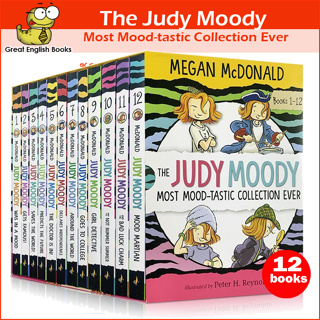 (ใช้โค้ดรับcoinคืน10%ได้) พร้อมส่ง  จูดี้ เด็กหญิงวัยซ่า The Judy Moody Most Mood-tastic Collection Ever Set of 12 books หนังสือภาษาอังกฤษ by GreatEnglishBooks