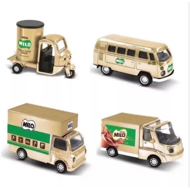 เช็ตรถตู้ Milo Gold Collectibles 2022 (1 set 4 ชิ้น) | Shopee Thailand