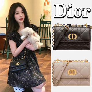 กระเป๋าถือ Dior mini/MISS CARO/กระเป๋าสุภาพสตรี/สไตล์ล่าสุด/ตัวแทนจัดซื้อของแท้