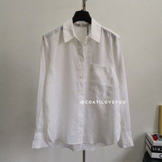 Zara​ White​ Linen​ Shirt