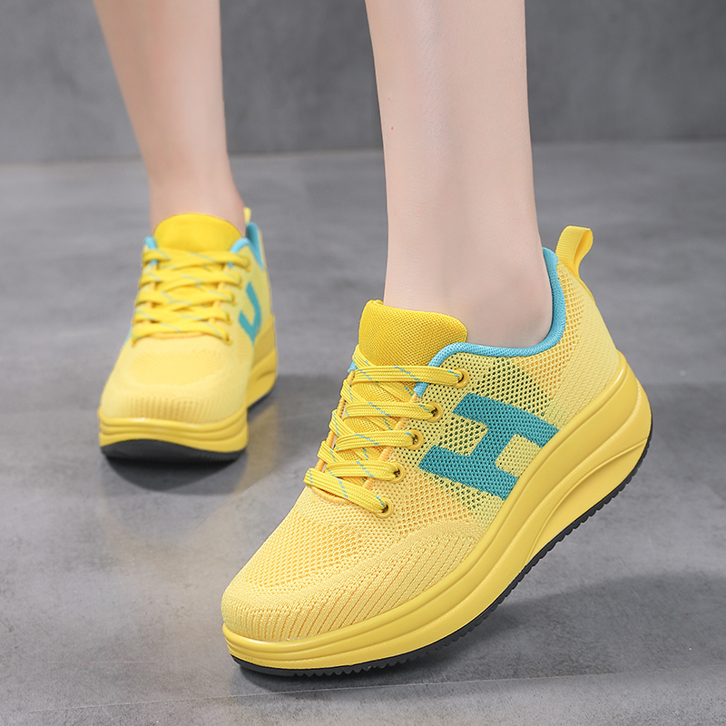 ruideng-82273-สีเหลือง-รองเท้ากีฬาเพื่อสุขภาพ-ความสูง-5-cm-พื้นกันลื่น-น้ำหนักเบา-นุ่ม-ระบายอากาศได้ดี-ไซส์-36-40