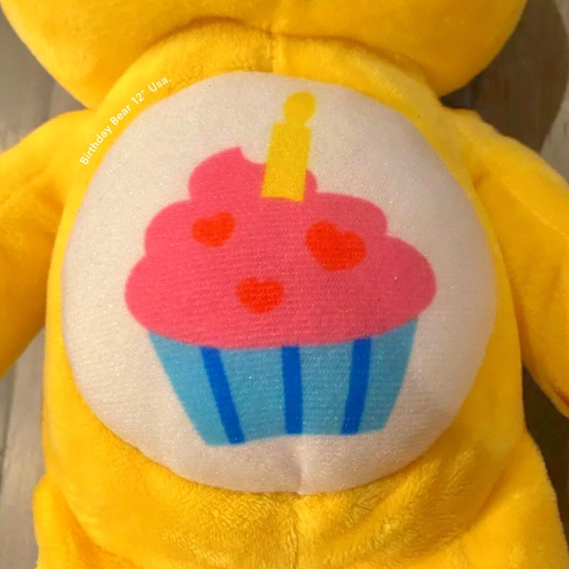 usa-ตุ๊กตาแคร์แบร์-สีเหลือง-care-bears-birthday-bear-12-นิ้ว-สินค้านำเข้าแท้จากอเมริกา
