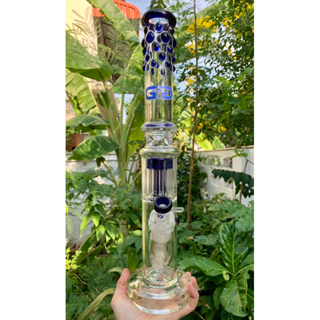 Grace Glass Twisted Cane GG Ice Bong | 49.5 cm/ 19.5 inches