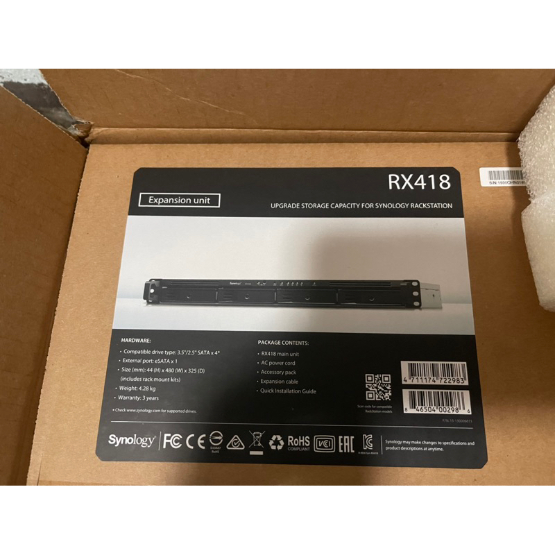 Synology Expansion Unit RX418 | Shopee Thailand