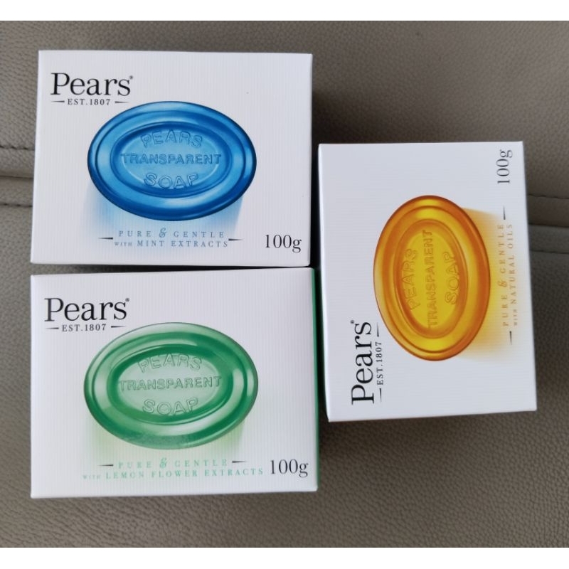 สบู่-pears-กลิ่นหอมอ่อนๆ-ปลอดสารก่อภูมิแพ้-100กรัม