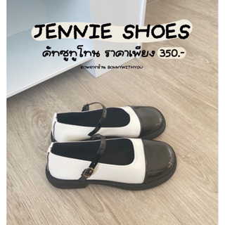 ꒰ พร้อมส่ง ꒱ Jennie shoes ˚ ༘ คัทชูทูโทน🖤 น้องรุ่นนี้แมทซ์กับเดรสน่ารักมากฮับ🫖👑✨