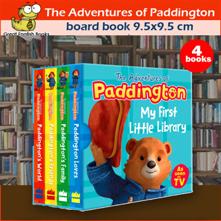 (ใช้โค้ดรับcoinคืน10%ได้) พร้อมส่ง *ลิขสิทธิ์แท้ Original* หนังสือบอร์ดบุ๊คเล่มเล็ก My First Little Library: The Adventures of Paddington Board book หนังสือภาษาอังกฤษ by GreatEnglishBooks