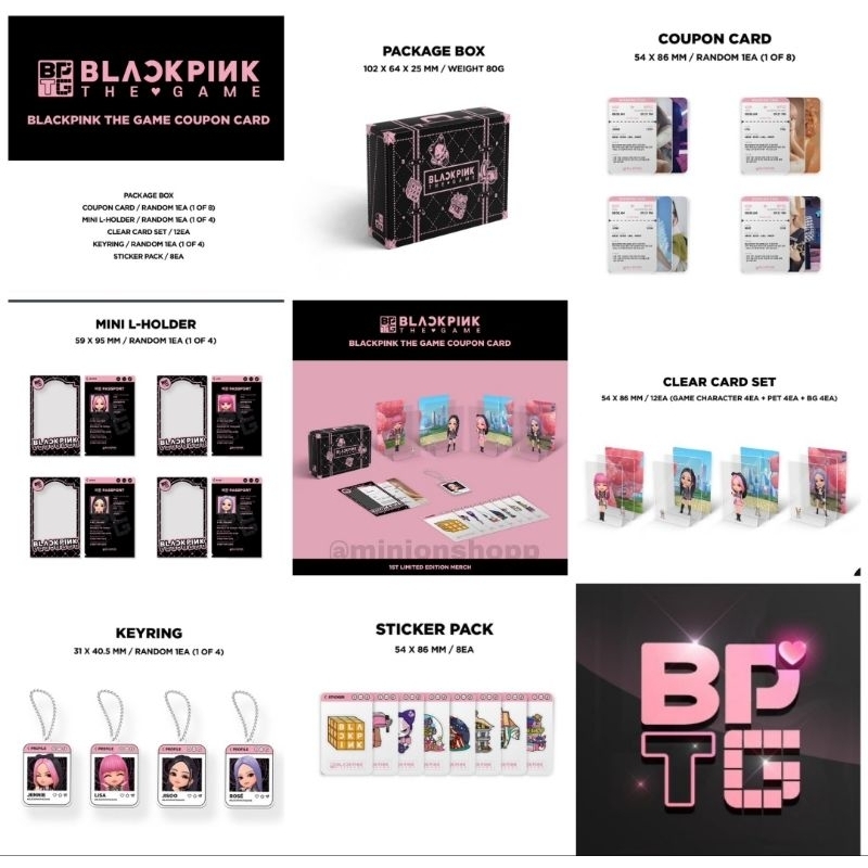 พร้อมส่ง-ไม่แกะ-เลือก-การ์ด-blackpink-the-game-coupon-card-เกม-จีซู-เจนนี่-โรเซ่-ลิซ่า