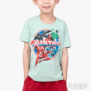 DOSH BOYS T-SHIRTS JUSTICE LEAGUE เสื้อยืดคอกลม แขนสั้น เด็กชาย DJBT5041-LG