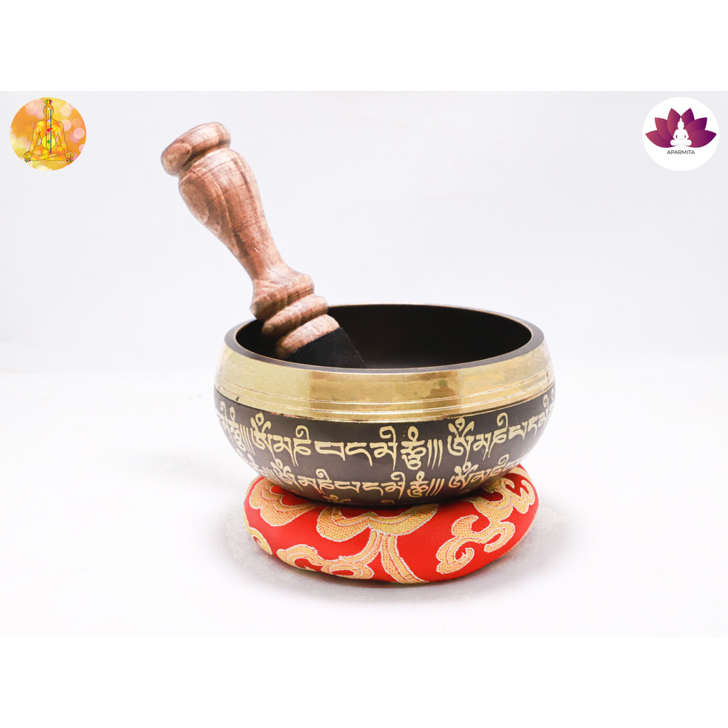 singing-bowl-ขันทำสมาธิลายมนต์ตราทิเบต-ขันทิเบต-สีดำ