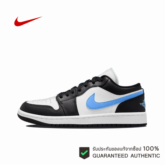 air-jordan-1-low-black-university-blue-ของแท้-100