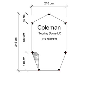 กราวชีท Coleman Touring Dome LX ผ้าปูรองเต็นท์