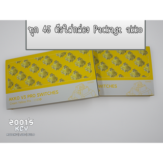 ภาพขนาดย่อของภาพหน้าปกสินค้าAkko cream yellow pro v3 58g linear sw สวิตซ์คีย์บอร์ด จากร้าน 2001skey บน Shopee