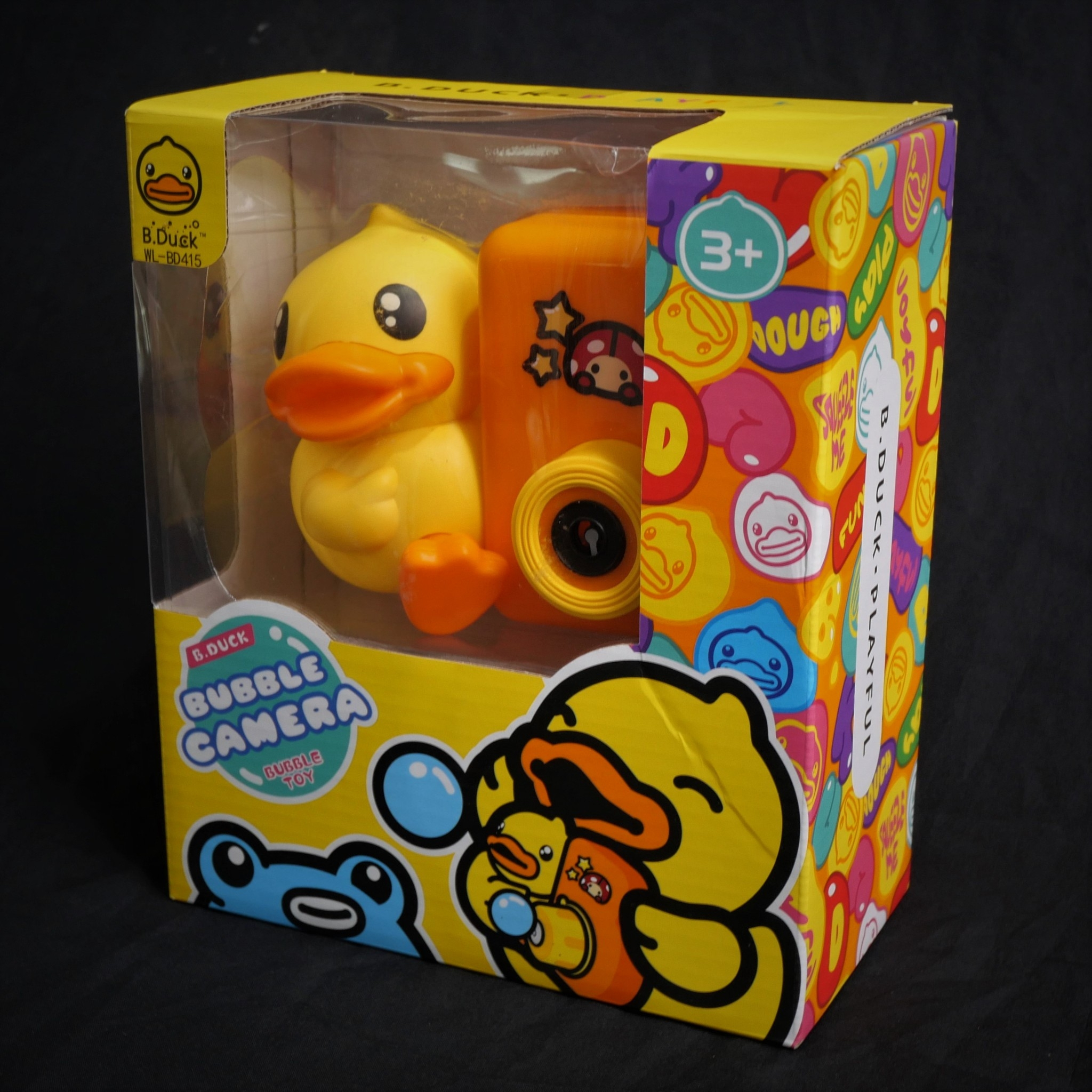 sale30-b-duck-ของเล่นกล้องเป็ดน้อยเป่าฟองสบู่-รูปทรงพิเศษ-bubble-camera-wl-bd415-ของเล่นสำหรับเด็ก-แบรนด์bduck