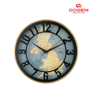 DOGENI นาฬิกาแขวน รุ่น WNM044GD ขนาด 30.2 ซม. นาฬิกาแขวนผนัง นาฬิกาแขวนติดผนัง เข็มเดินเรียบ