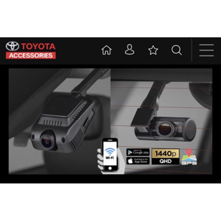 ของแท้💯 รุ่นใหม่ กล้องบันทึกภาพในรถ Digital Video Recorder แท้💯% จากTOYOTA รุ่นใหม่ มีwifi มี 2 ตัวเลือก