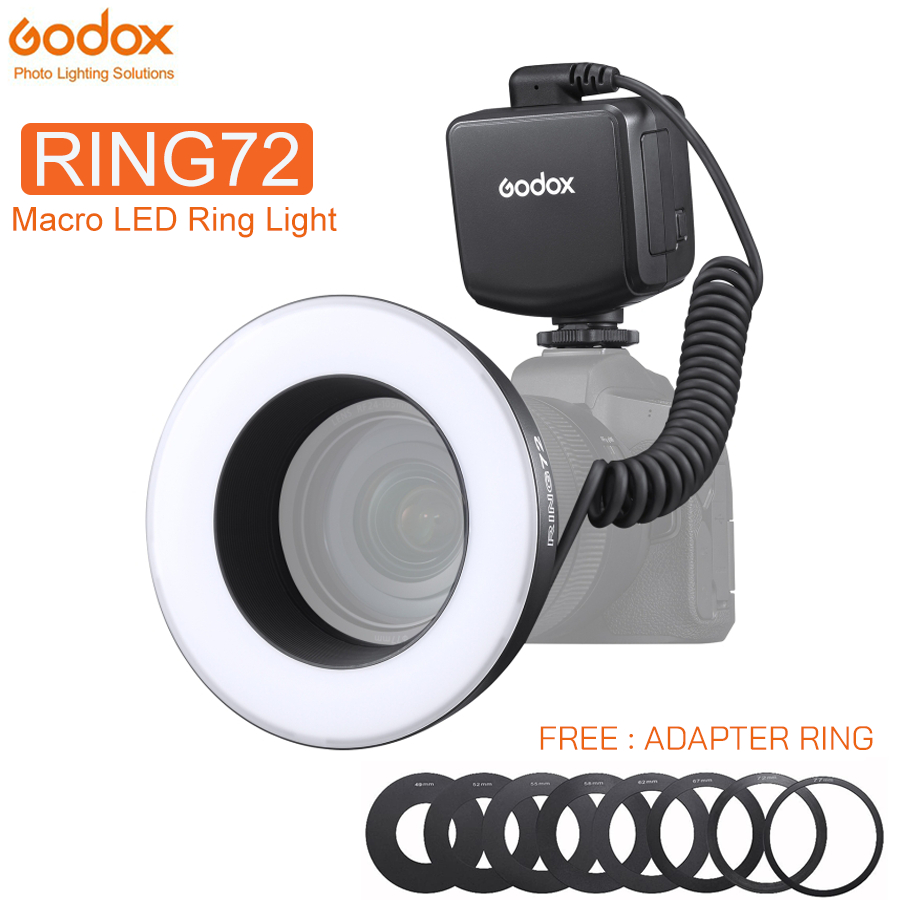 Godox LED Ring72 Macro Ring Light 8W [5600K] ไฟถ่ายมาโคร ไฟถ่ายสินค้า